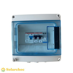 Coffret de protection AC courant alternatif et parafoudre 5kW monophasé (C25) - TECHNIDEAL 