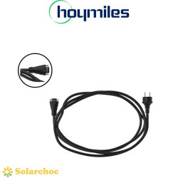 Câble secteur (1,5mm² - fiche prise 2P+T) 5 mètres - pour micro onduleur HOYMILES HMS 