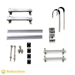 Kit fixation pour balcon pour 1 panneau solaire - AUSTA 