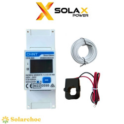 Compteur analyseur / smart meter DDSU 666 CT pour onduleur SOLAX avec tore de mesure monophasé 