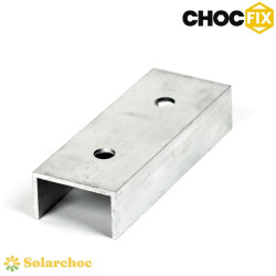 Jonction de rail pour support de fixation CHOCFIX pour panneaux solaires 