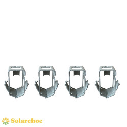 Lot de 4 clips de fixation pour panneau solaire pour SUNBAZ 