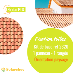 Support de fixation kit de montage sur toiture, sol ou mural pour 2 panneaux solaires 30mm d'épaisseur