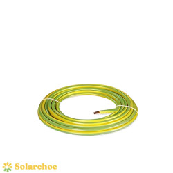 Bobine 25m de câble terre 6mm² jaune et vert H07VR