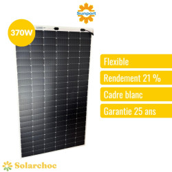 Panneau solaire flexible SUNPORT POWER 370W gris silver Série MWT SPP370QHES