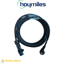 Câble secteur 10 mètres (2,5mm² - fiche prise 2P+T)  FLEX pour micro onduleur HOYMILES HMS